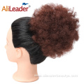 Afro Curly Drawstring Hair Puff Chignon with Combs